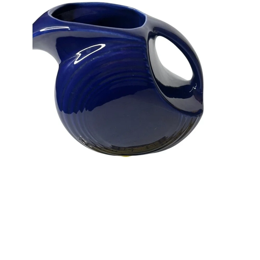 Fiesta Disk Pitcher Large‎ Cobalt Blue Excellent Art Deco Concentric Rings